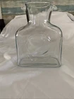 Blenko Clear Glass Double Spout 384 Water Bottle/Pitcher, Pre Owned.