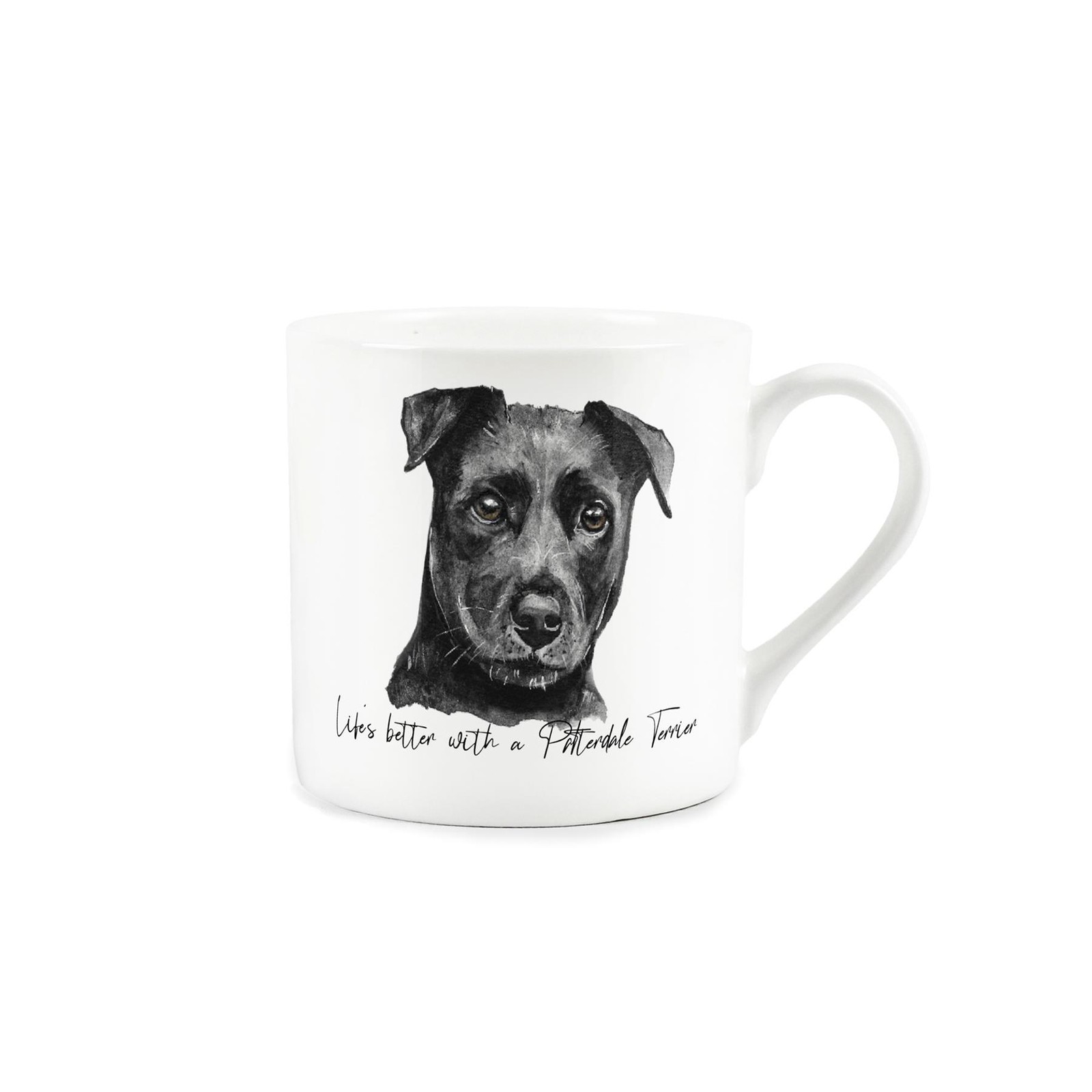 Patterdale Terrier Mug - Bone China Tea/Coffee Cup Gift for Dog Lovers