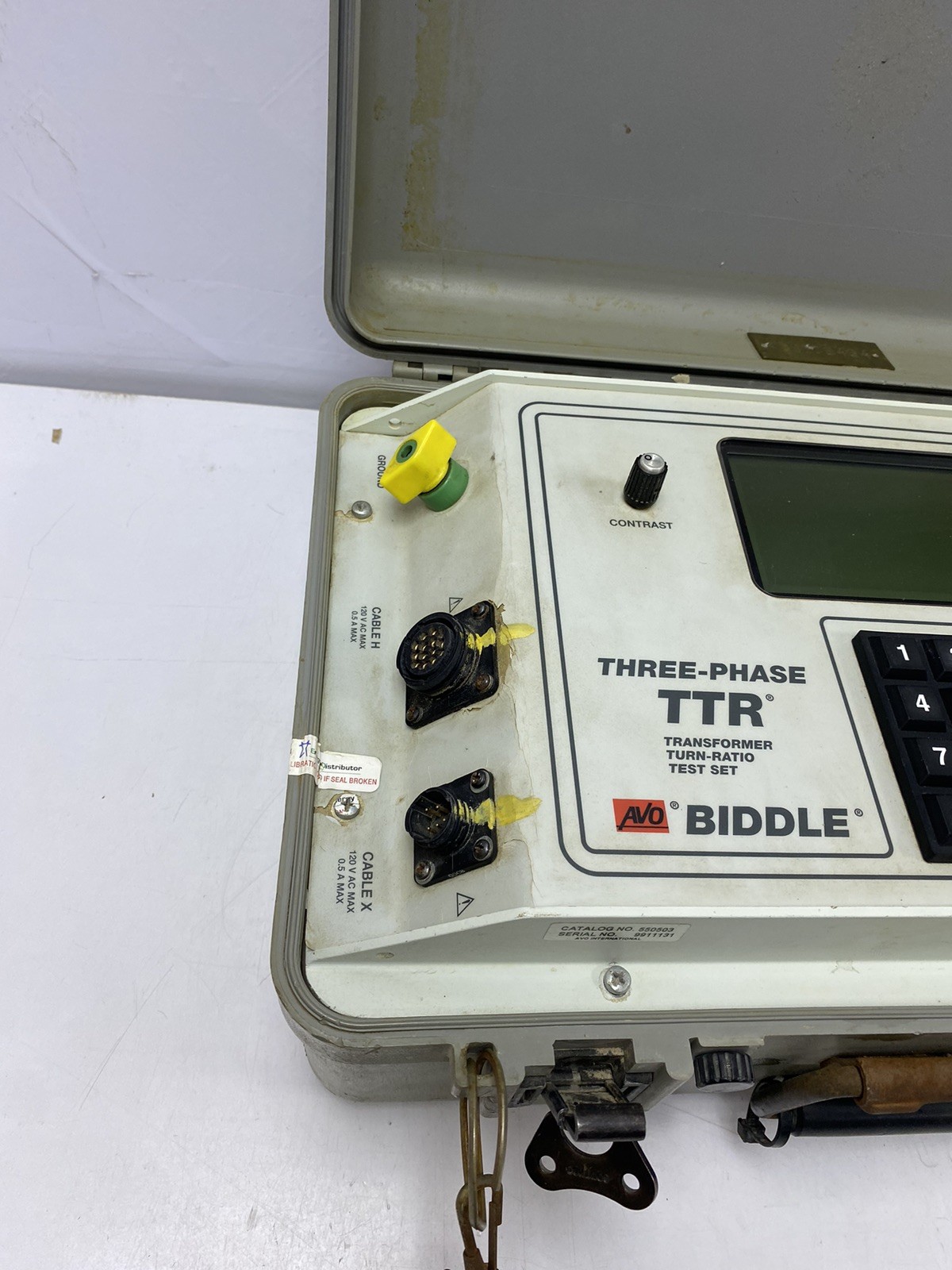AVO BIDDLE Three Phase Transformer Turns Ratio TTR Tester Catolog 550503