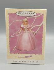 NOS Hallmark Collectors Ornament 1996 Easter Springtime Barbie 2 in Series