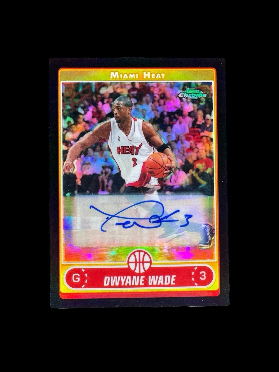 Topps Dwyane Wade Basketball Autographed Sports Trading Cards