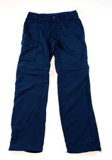 Women's Columbia PFG Omni Shade Nylon Convertible Zip Off Pants Blue Sz 4 Short