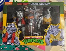 NECA Teenage Mutant Ninja Turtles Action Figures Super Bebop & Mighty Rocksteady