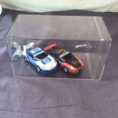 LOT (2) SCX Porsche 911 GT3 Cup #28 #11 1:43 Slot Car 1/43 Scale Model #11 WORKS