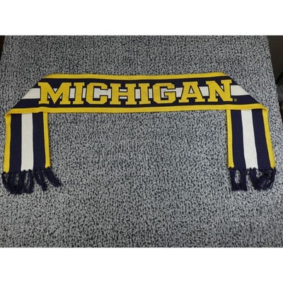 Jordan Scarf Michigan Wolverines Unisex OS Navy Blue Excellent Knit Jumpman Logo