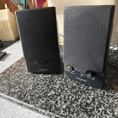 Creative Sound Blaster SBS250 L&R Computer Lautsprecher schwarz kabelgebunden Tischplatte