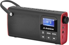 Avantree SP850 Rechargeable Portable FM Radio with Bluetooth Speaker and SD Card