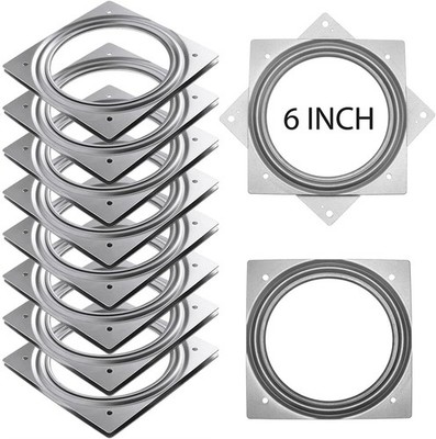 8 Pack Lazy Susan Hardware, 6 Inch Silver Lazy Susan Turntable Bearing 5/16'' Thi