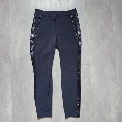 MARCCAIN SPORT DAMEN HOSE SCHWARZ MIT SEITENSTREIFEN, Gr. Nr.4 (DE 40)