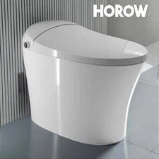 HOROW Smart Toilet One-Piece Elongated Dual Auto Flush Heated Soft Close Seat