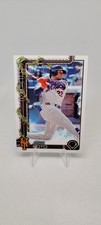 2025 Topps Holiday Baseball Juan Soto H150 Image Variation Candy Cane Bat SP