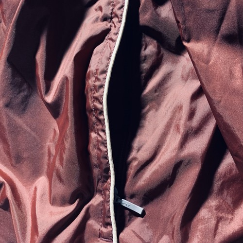 Chaqueta deportiva vintage Nike cortavientos MED granate negra años 90 1/4 cremallera - Imagen 6 de 12