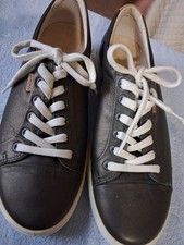 ECCO Soft Womens US Size 9 Metallic Pewter Le...