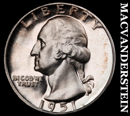 1951 Washington Quarter- Silver- Choice Gem Proof Luster No Reserve #J2124