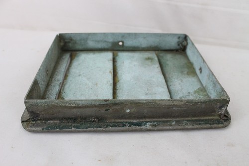Ventilatore vintage in legno barca metallo 8" x 6" parte 3 fori sfiato turbine Chris Craft ? - Foto 6 di 7