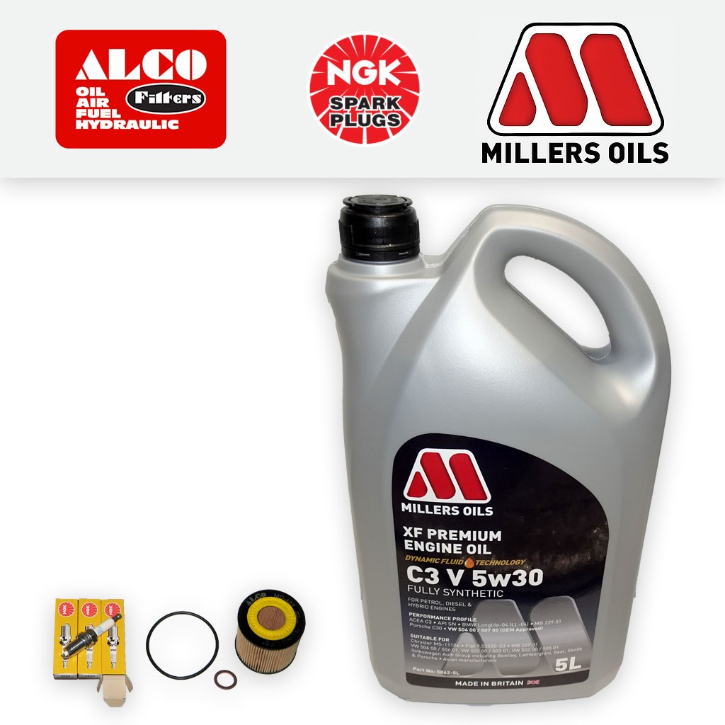 SERVICE KIT for SKODA FABIA 5J 1.2 6V 12V OIL FILTER PLUGS +XF OIL (2006-2008)