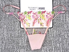 Victoria's Secret Dream Angels NWT XL Pink Wisteria Embroider V String Panty