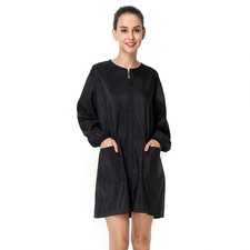 Polyester Fabric Salon Smock Professional Stylist Jacket Waterproof Haircut C...