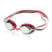Speedo Vanquisher 2.0 Spiegel-Schwimmbrille Rot, Anti-Beschlag, Uv-Schutz