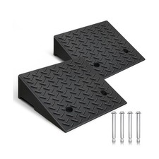 Rubber Curb Ramp,2 Pack,6" Rise Height,11023Ibs, Capacity Driveway Ramps,18.9...