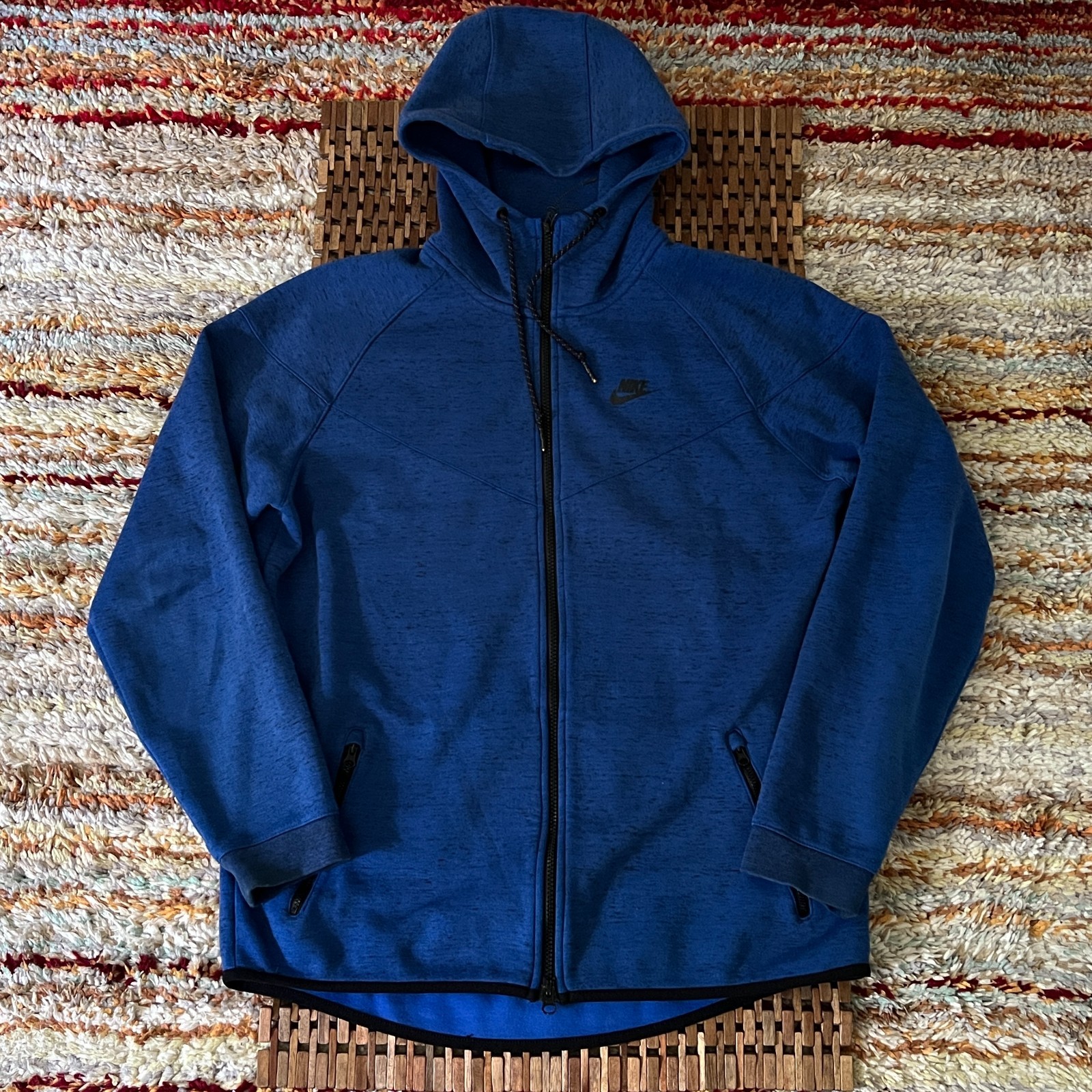 Nike Tech Fleece Hoodie Hoody Jacket Blue Men's Size XL