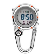 Backpack Clip On Band Carabiner Digital Sports Fob Watch Luminous For Hikers gz