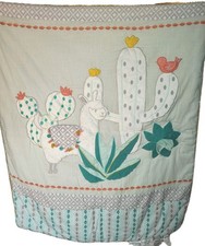 The Peanutshell Llama Pattern Baby Blanket Crib Quilt 39"x45"