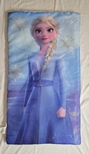 DISNEY FROZEN "ELSA" Blue Purple Sleeping Bag Camping Kids/Toddler 45" H X 25" L