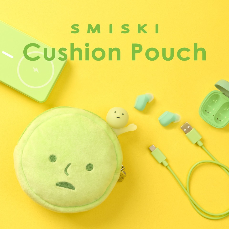 Smiski Cushioned Pouch keychain mini wallet purse bag charm cute keyring gift