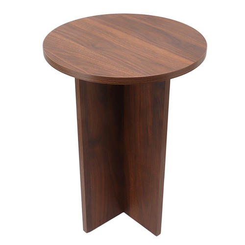 Antique Brown Solid Wood Small Coffee Table Small Round Table Coffee Side Tabl - Picture 10 of 22