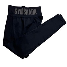 Gymshark Vital Seamless Leggings Black High Waisted Activewear Women waist 22 in