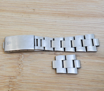 Authentic 1982 1 500 Rolex 78350 BROKEN 19mm Claps & Partial Bracelet - AS-IS