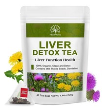 Natural Liver Detox tea - 42packs Milk Thistle Seed Extract
