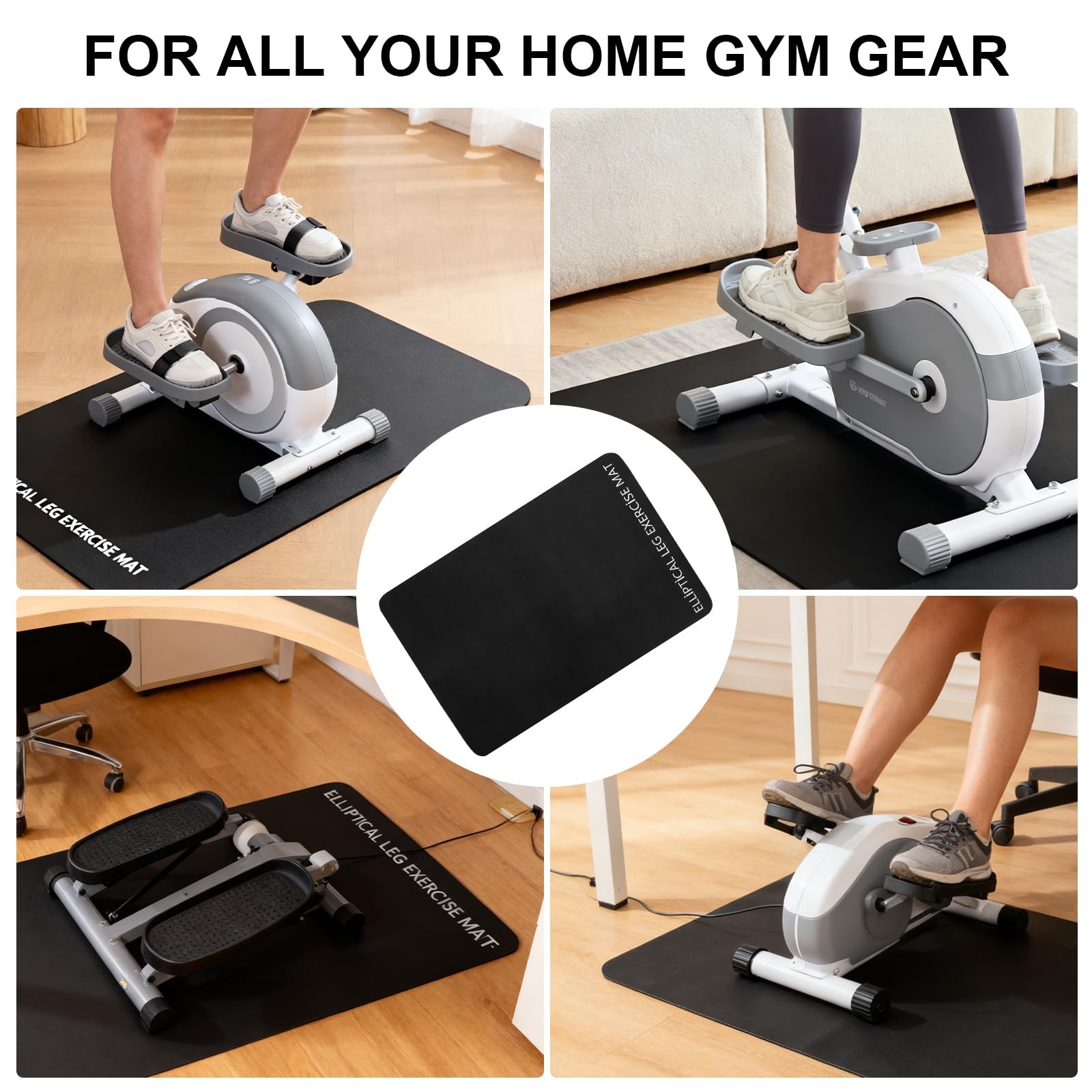 Tappeto Tapis Roulant PVC Spesso, Tappetino Antiscivolo per Palestra in Casa,... foto 5