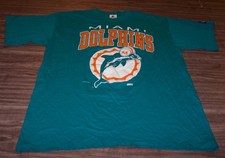 VINTAGE THROWBACK 1993 MIAMI DOLPHINS NFL FOOTBALL T-Shirt LARGE STARTER
