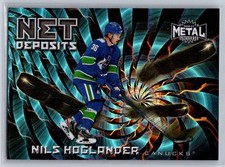 2020-21 SkyBox Metal Universe #ND-4 Nils Hoglander Net Deposits