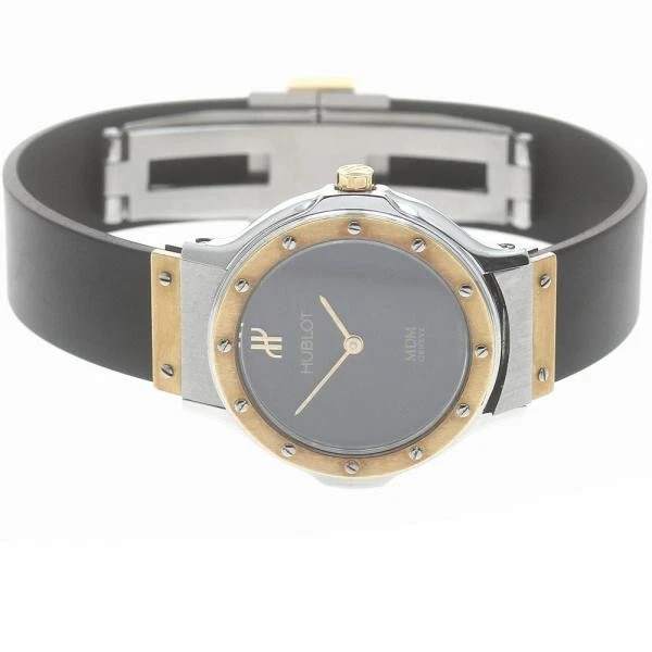 Hublot — Hublot MDM 1280.100.2 25mm SS Black Dial Quartz Watch #C8864