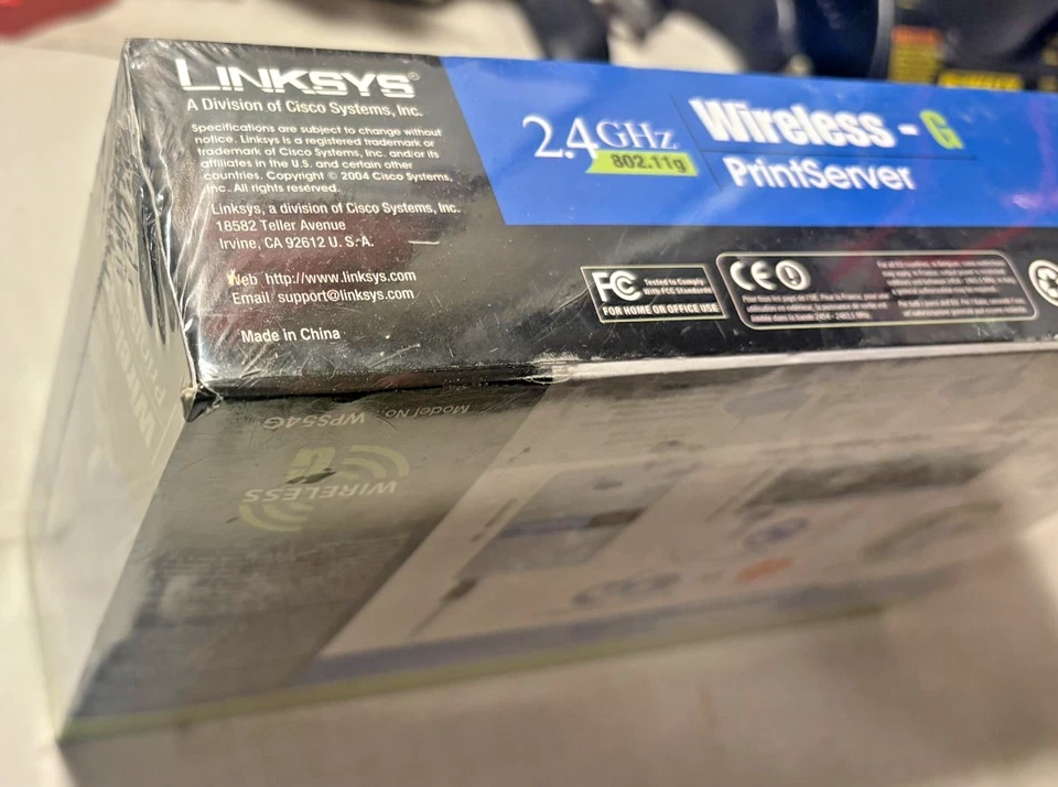 Linksys Wireless-G PrintServer USB 1.1 or 2.0 WPS54G 2.4GHz 802.11g NEW - Image 4 of 4