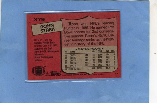 1987 Topps Colts 3 Cards R Donaldson Chris Hinton Stark AP - Picture 4 of 4