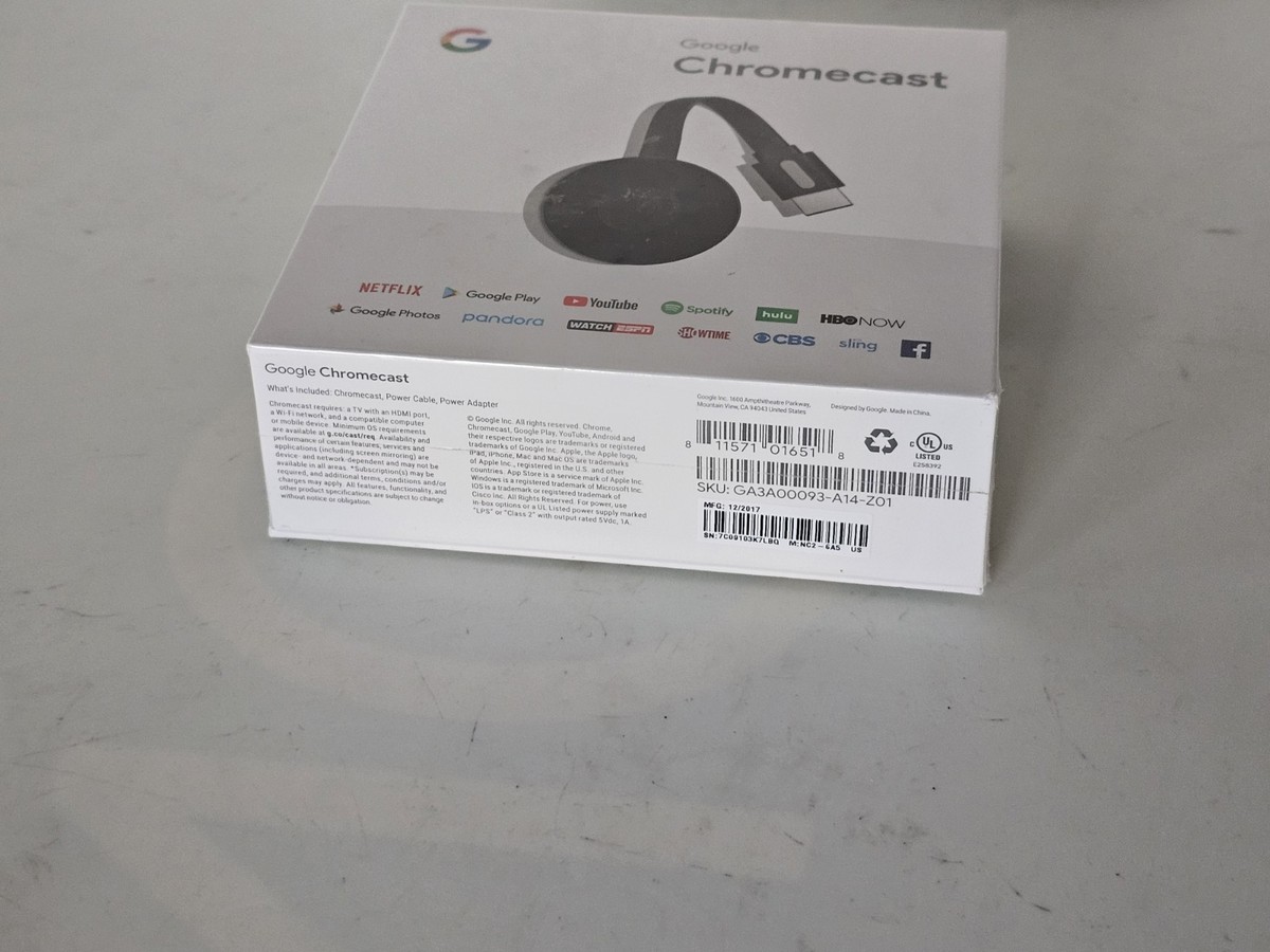 Buy Google Chromecast (2nd Generation) HD Media Streamer - Black