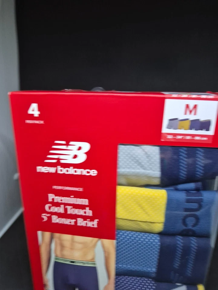 New Balance Men's SZ Medium 32-34- 4 Pack Performance Premium Boxer Briefs - Image 3 of 4