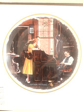 Vintage NORMAN ROCKWELL  The Marriage License Plate