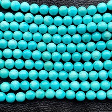 Turquoise Round Beads, Natural Gemstone Crystal Beads For Jewelry Making Stone