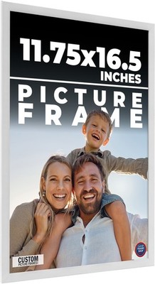 11.75x16.5 Frame White Real Wood Picture Frame Width 0.75 inches | Interior Fram
