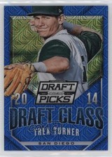 2014 Panini Prizm Perennial Draft Picks Class Blue Mojo 25/75 Trea Turner o7m