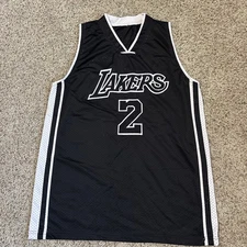 Lakers Derek Fisher #2 Black Jersey Size M Medium LA Los Angeles NBA Basketball
