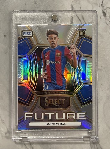 Lamine Yamal #22 (RC) ** SILVER ** 2023-24 Panini Select FIFA Select Future - Picture 2 of 3