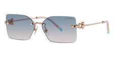 Tiffany Co TF3088 610516 Sunglasses Rubedo Light Brown Gradient Blue 59mm