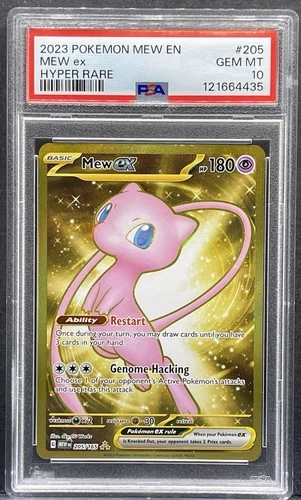 Pokemon Mew ex 151 MEW EN Hyper Rare #205 PSA 10 Gem Mint