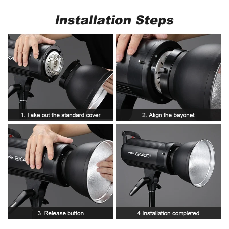 7 Inch Bowens Mount Reflector Diffuser Honeycomb Grid Soft Light Studio Kit - Image 2 of 4